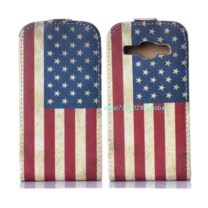 三星Galaxy Ace3花紋皮套S7270/S7272彩繪手機套上下開翻保護殼批