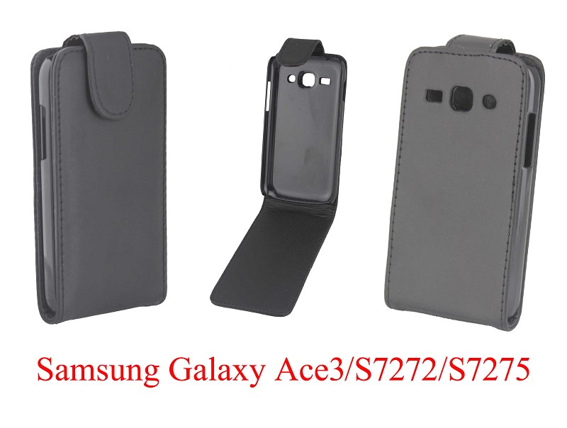 三星S7272皮套Galaxy Ace3手機套 S7275普通紋上下開翻保護套外殼
